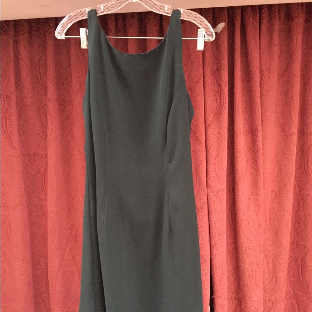 Formal emerald green long dress